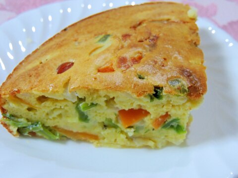 簡単☆玉ねぎが美味しい！たっぷり野菜のケークサレ